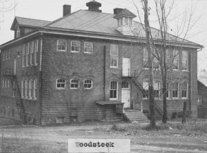 Woodstock High School Photo 1938 Rear View - Library VA - Woodstock Shenandoah County